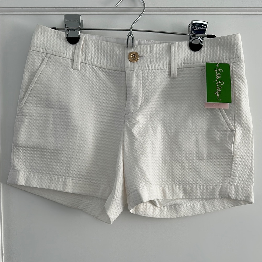 Lilly Pulitzer Cream High Waist Women's Shorts